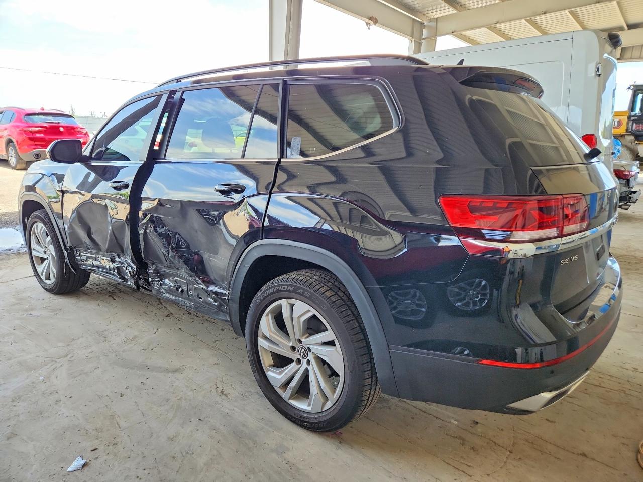 2021 Volkswagen Atlas Se Black vin: 1V2WR2CAXMC594812