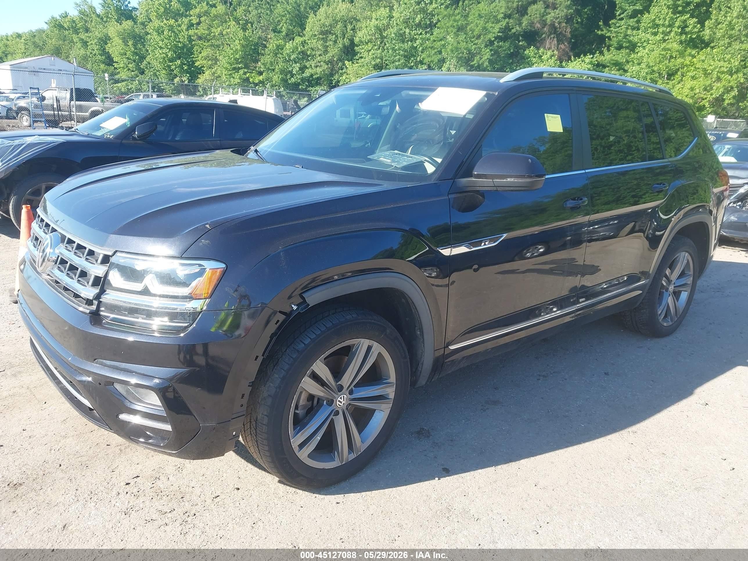2019 Volkswagen Atlas 3.6l V6 Se W/technology R-line Black vin: 1V2XR2CA6KC562845