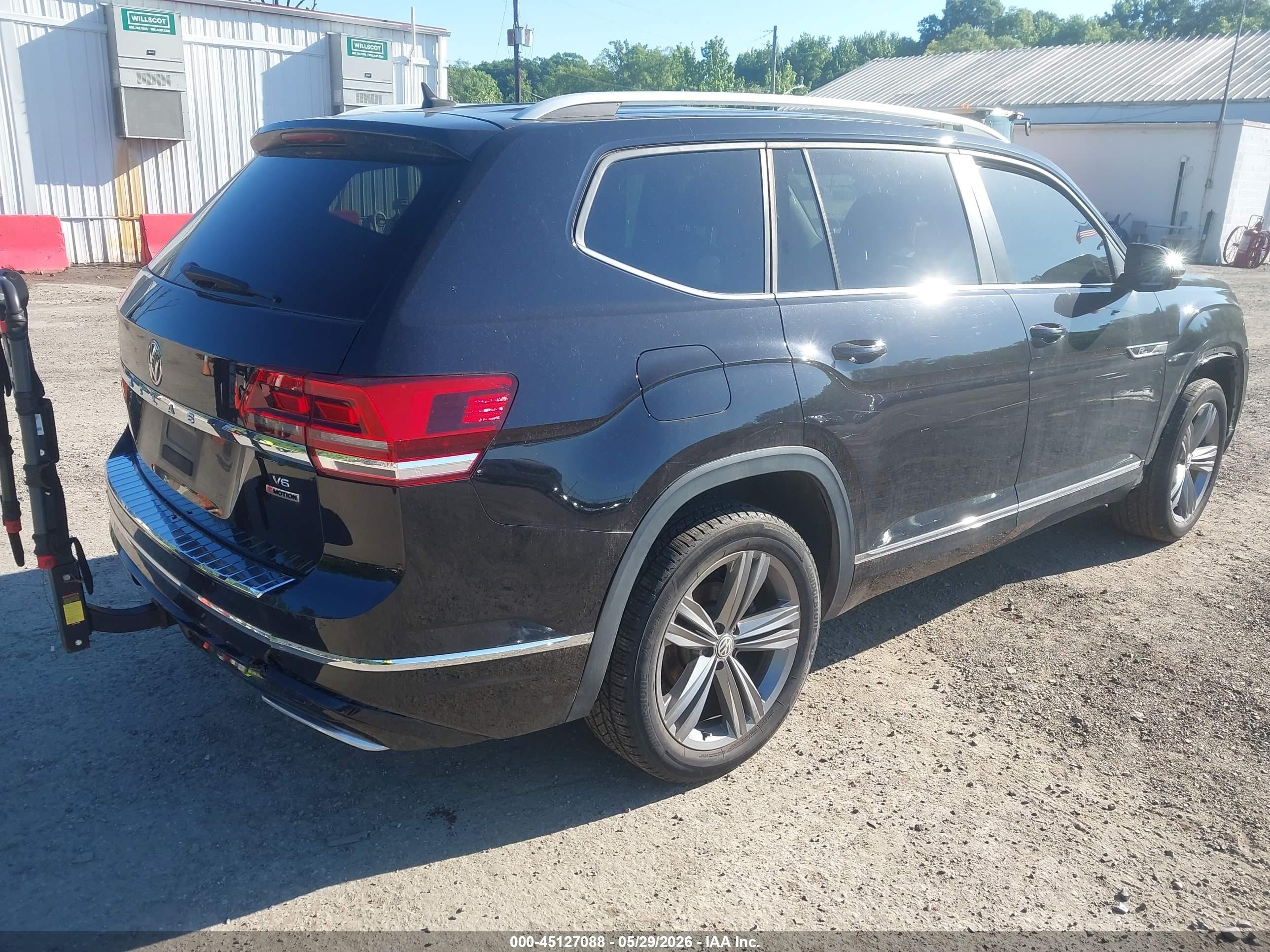 2019 Volkswagen Atlas 3.6l V6 Se W/technology R-line Black vin: 1V2XR2CA6KC562845