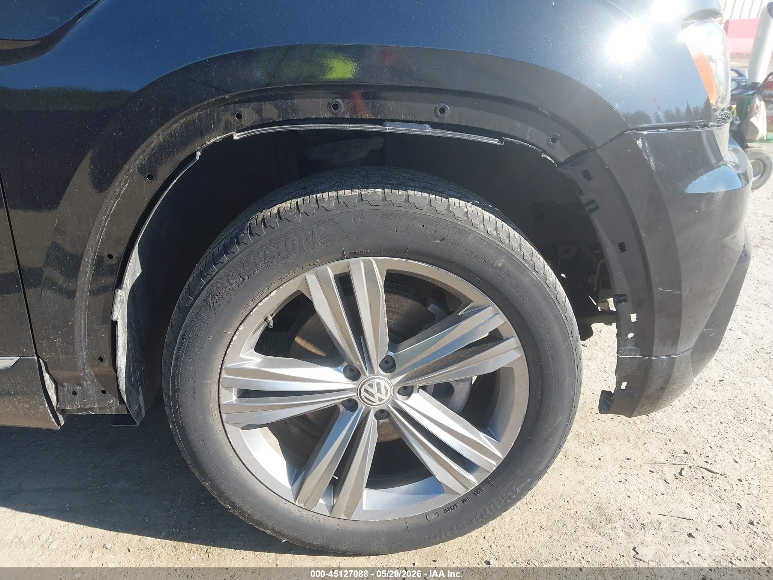 2019 Volkswagen Atlas 3.6l V6 Se W/technology R-line Black vin: 1V2XR2CA6KC562845