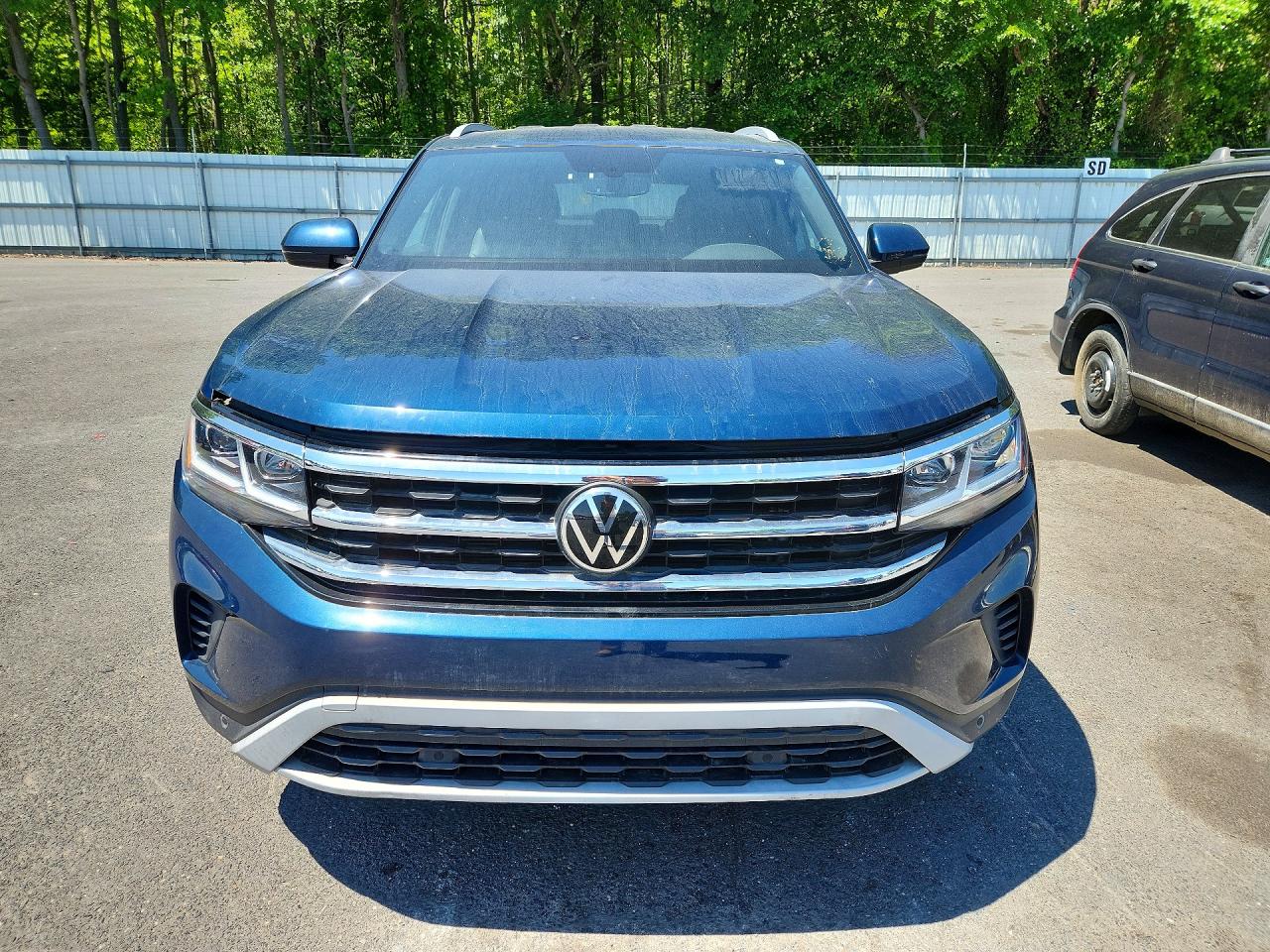 2020 Volkswagen Atlas Cross Sport Se Синий vin: 1V2YC2CA6LC225826