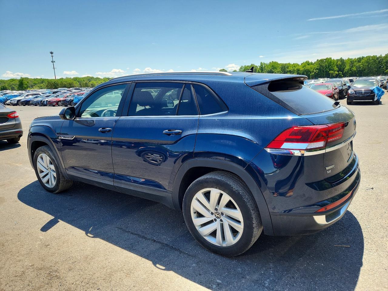 2020 Volkswagen Atlas Cross Sport Se Синий vin: 1V2YC2CA6LC225826