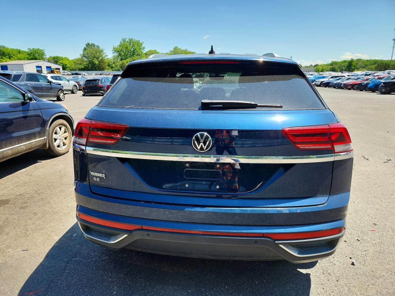 2020 Volkswagen Atlas Cross Sport Se Синий vin: 1V2YC2CA6LC225826