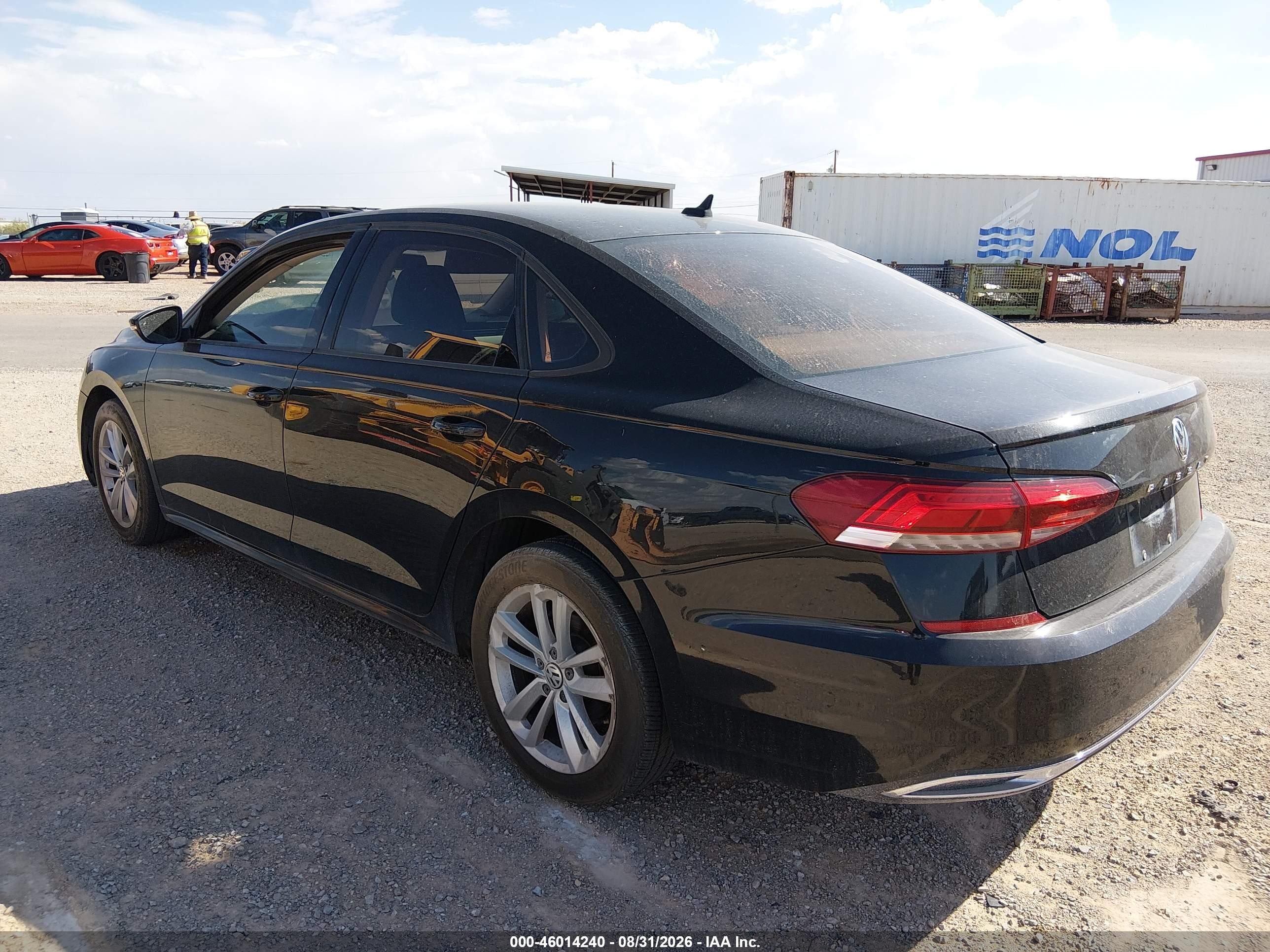 2020 Volkswagen Passat 2.0t S Black vin: 1VWAA7A32LC005476