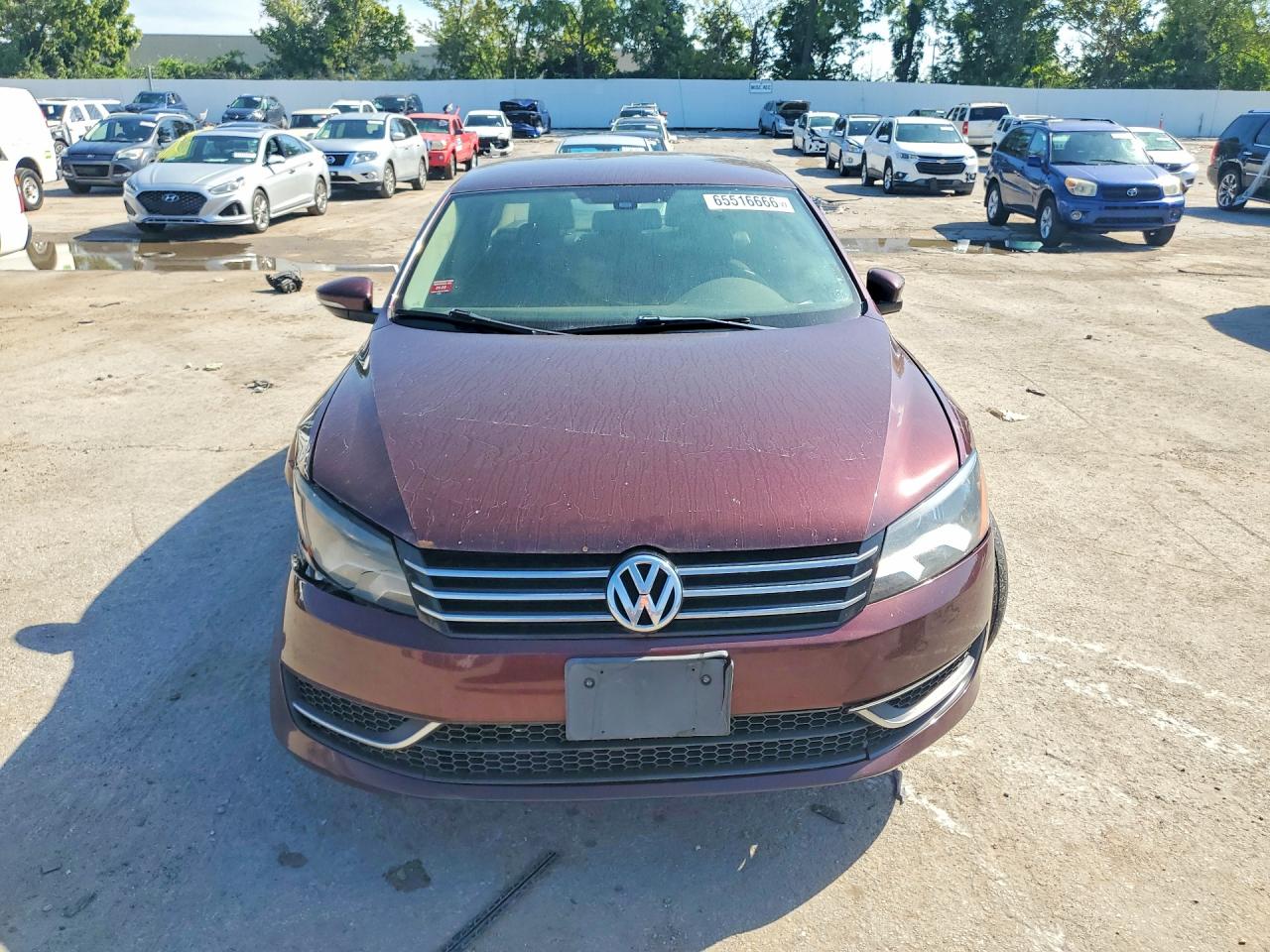 2012 Volkswagen Passat S Burgundy vin: 1VWAH7A30CC039119