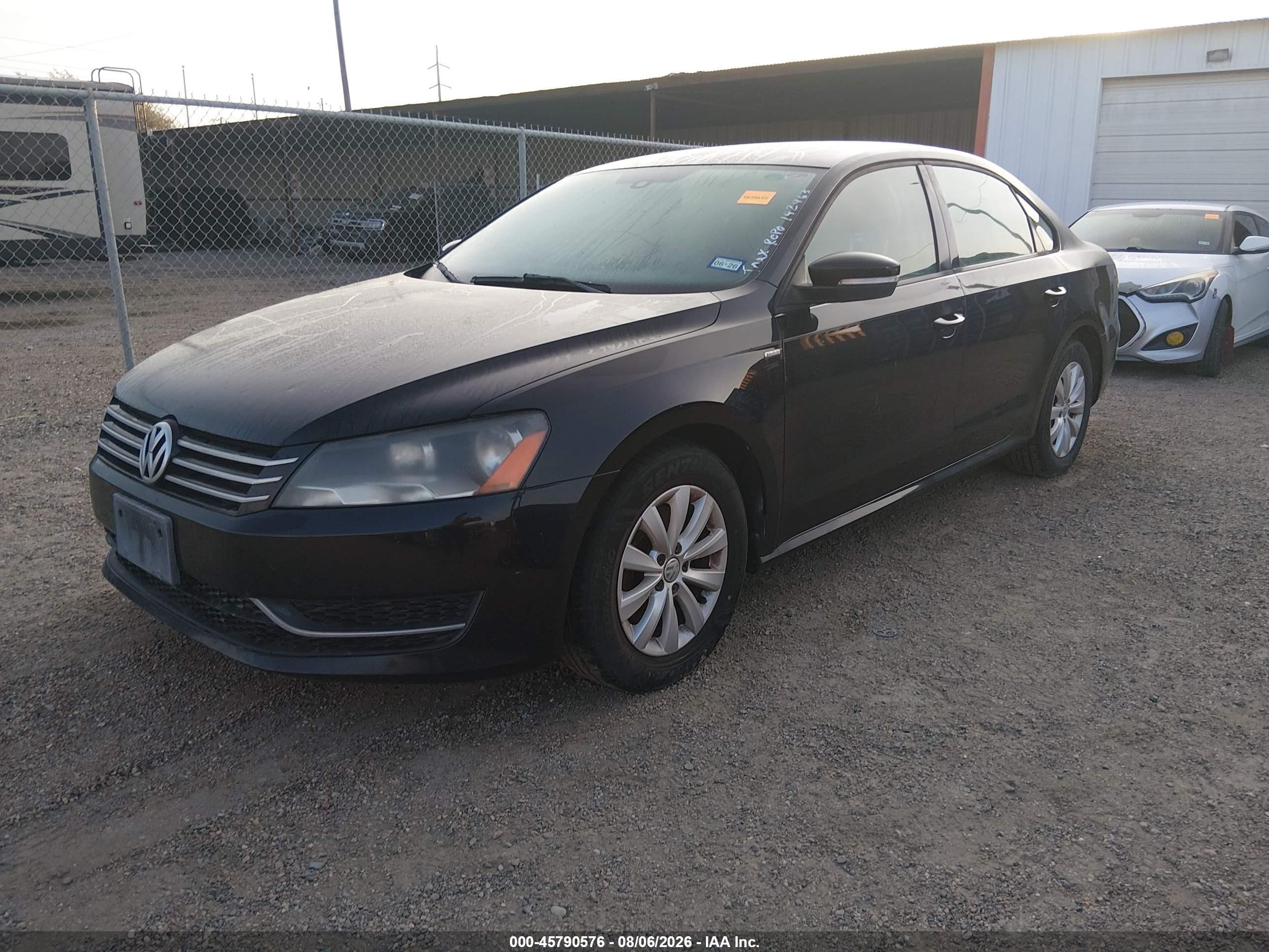 2013 Volkswagen Passat 2.5l Wolfsburg Edition Black vin: 1VWAH7A30DC142963
