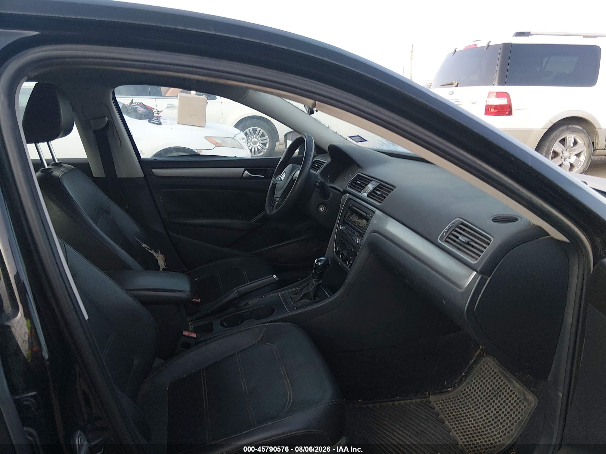 2013 Volkswagen Passat 2.5l Wolfsburg Edition Black vin: 1VWAH7A30DC142963
