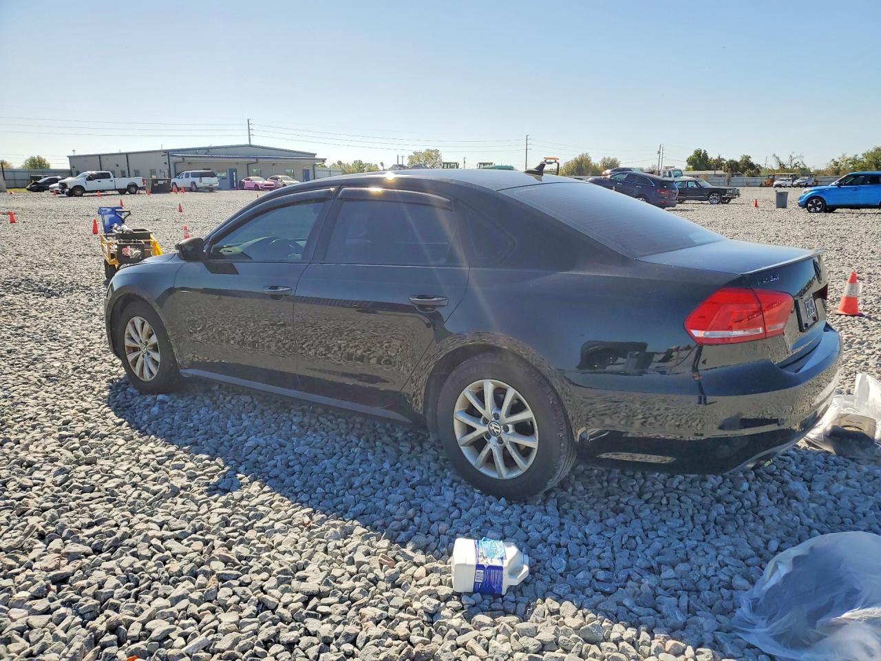 2014 Volkswagen Passat S Black vin: 1VWAH7A31EC011459