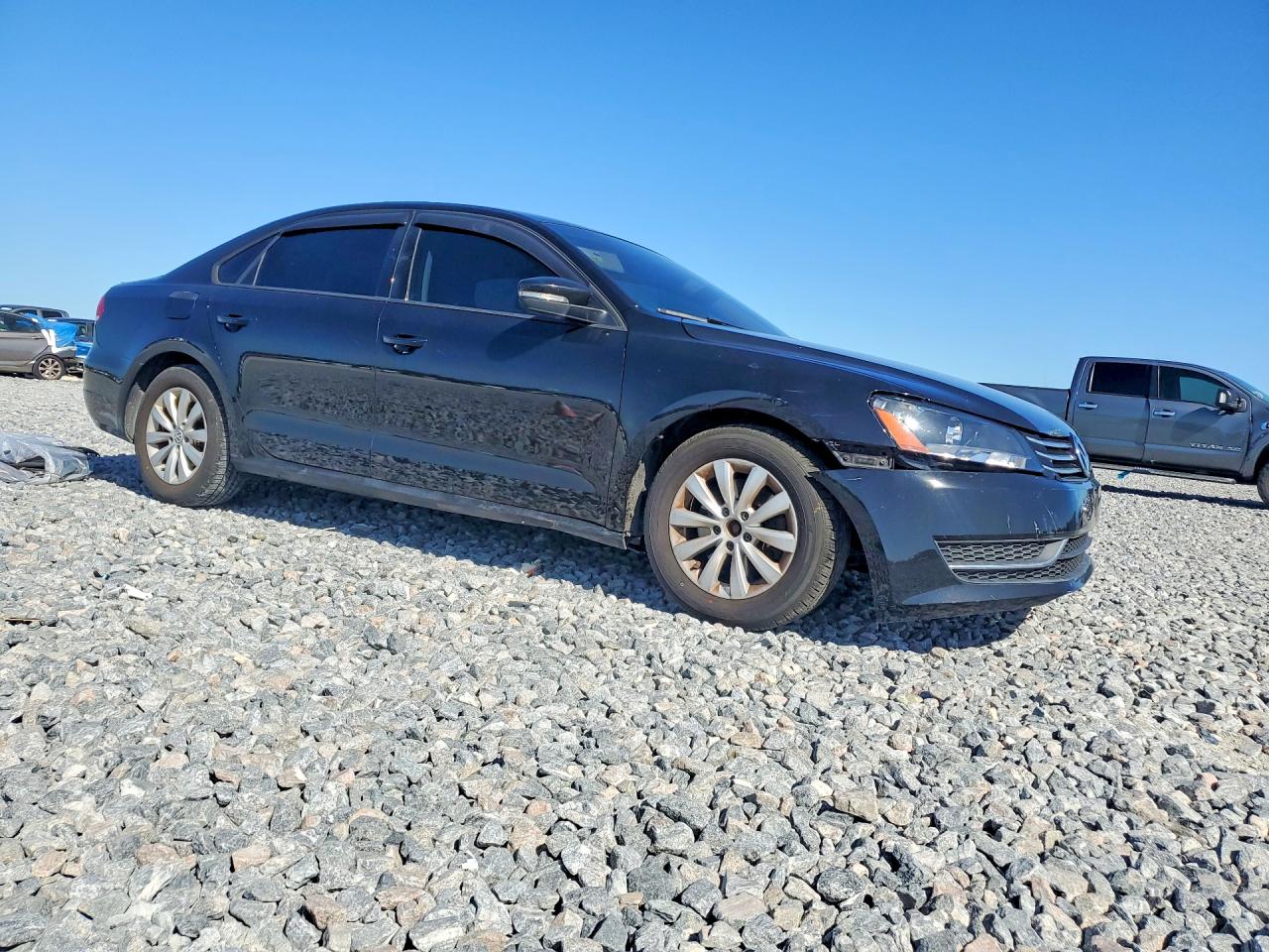 2014 Volkswagen Passat S Black vin: 1VWAH7A31EC011459