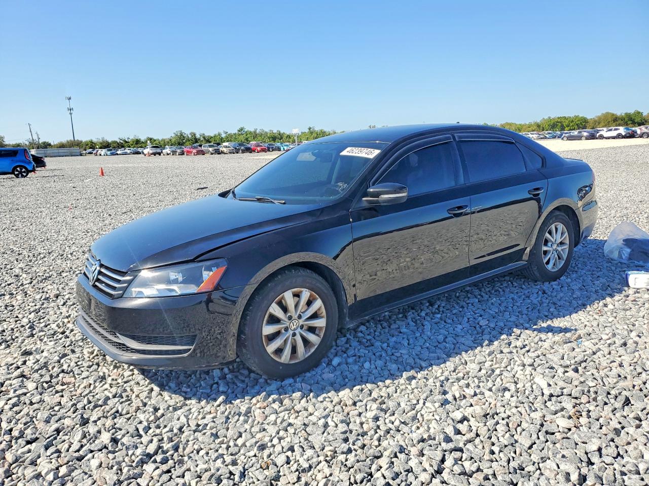 2014 Volkswagen Passat S Black vin: 1VWAH7A31EC011459