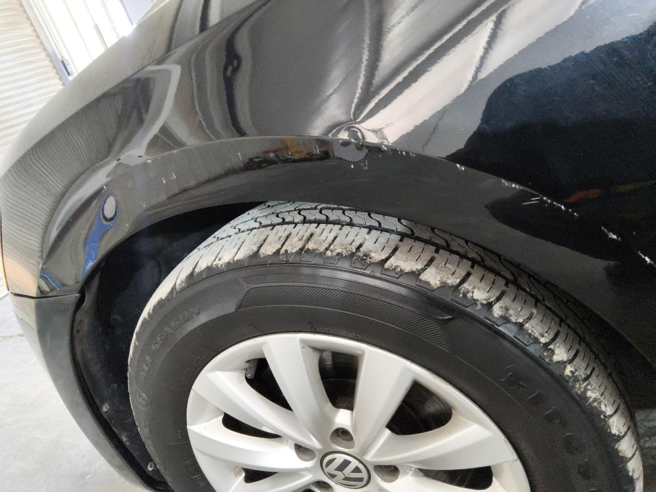 2014 Volkswagen Passat S Black vin: 1VWAH7A31EC018900 Damage: Left Front Fender, Dent(S) W/No Paint Dmg, 2 To 3 Inches