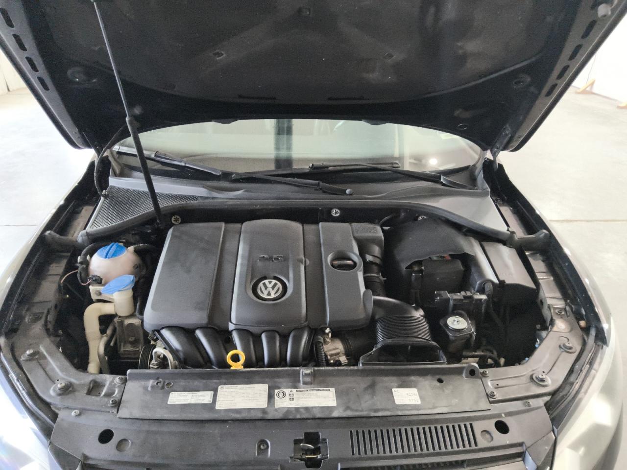 2014 Volkswagen Passat S Black vin: 1VWAH7A31EC018900 Damage: Engine, Leak, Repair Required