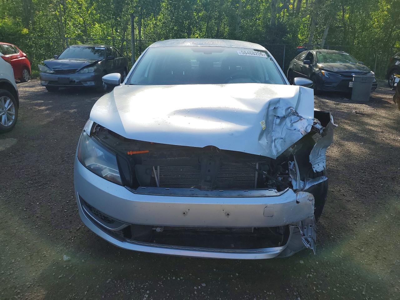 2012 Volkswagen Passat S Silver vin: 1VWAH7A32CC009877