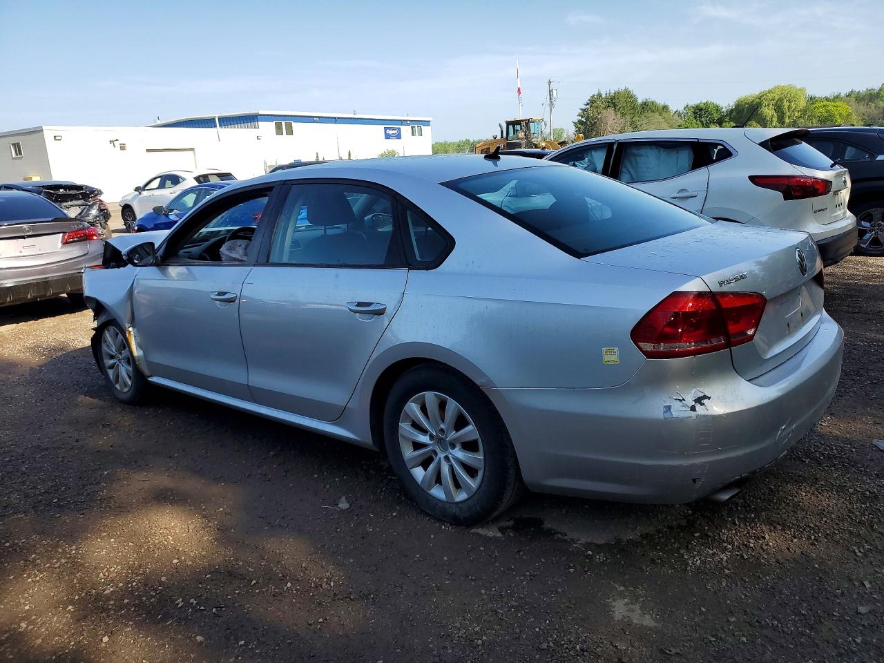2012 Volkswagen Passat S Silver vin: 1VWAH7A32CC009877