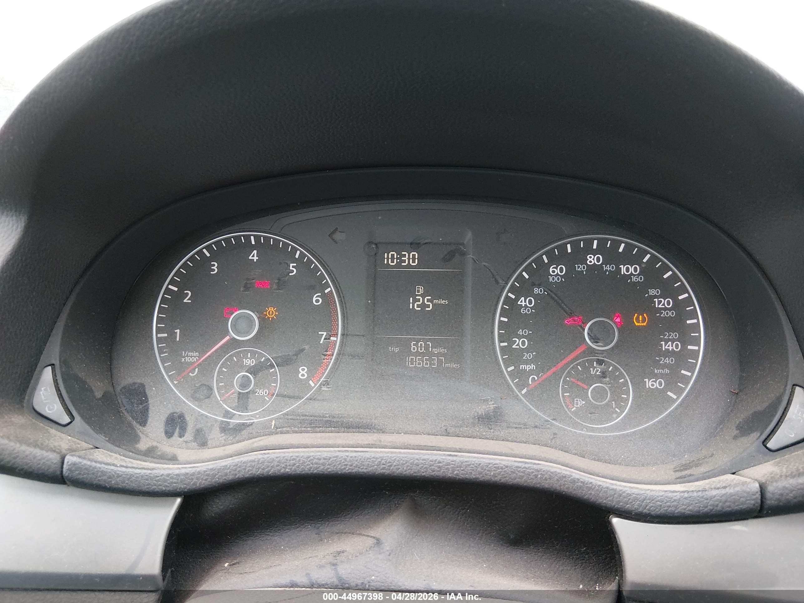 2013 Volkswagen Passat 2.5l S Серый vin: 1VWAH7A35DC033446