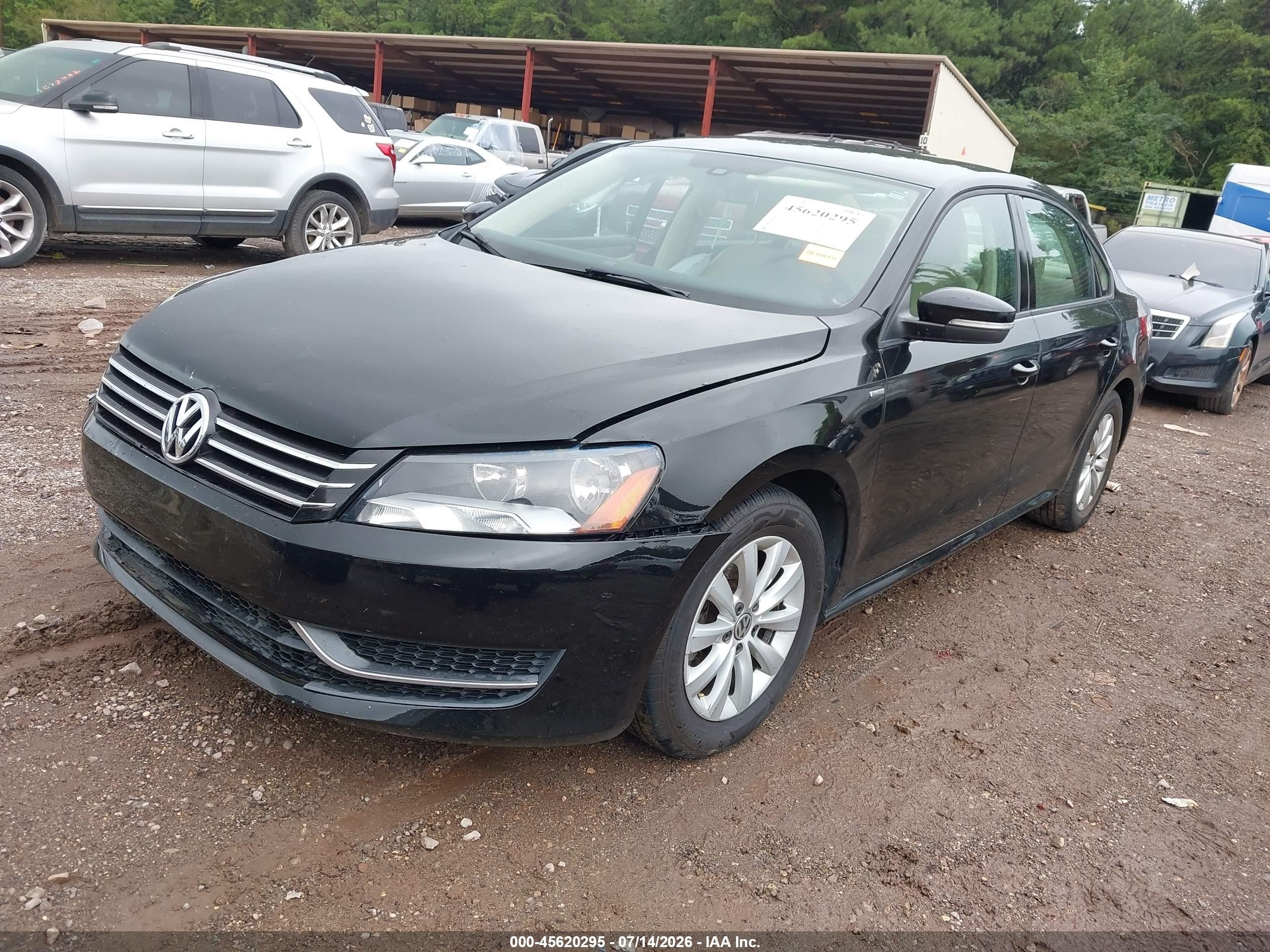 2013 Volkswagen Passat 2.5l Wolfsburg Edition Black vin: 1VWAH7A35DC144854