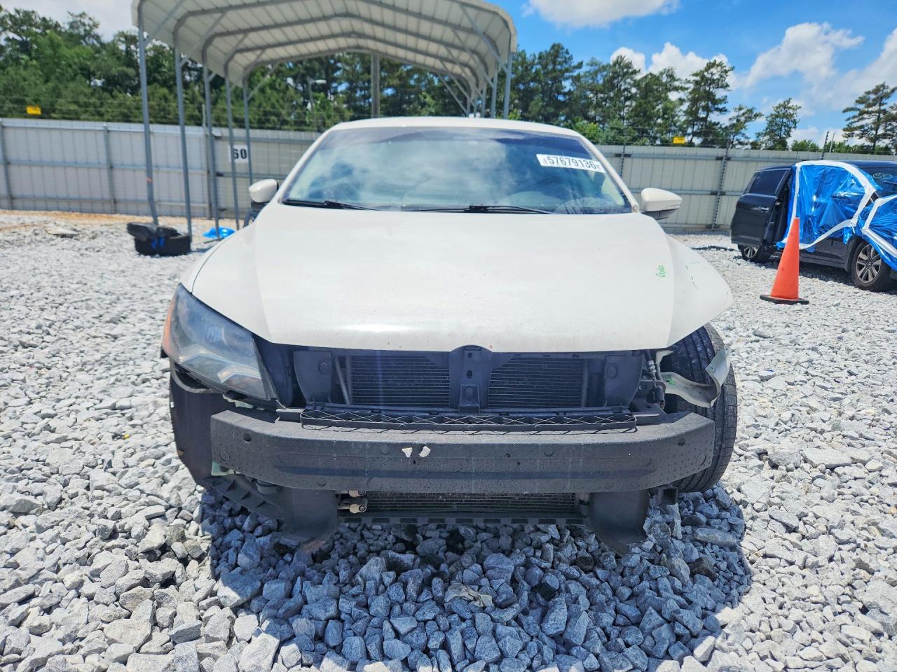 2012 Volkswagen Passat S White vin: 1VWAH7A36CC039495