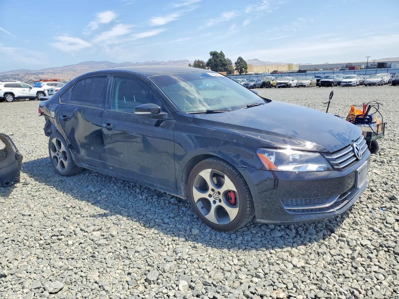 2014 Volkswagen Passat S Black vin: 1VWAH7A36EC007214