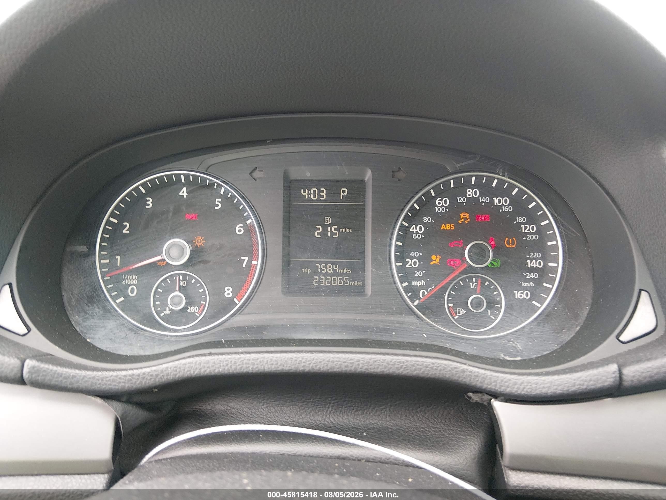 2013 Volkswagen Passat 2.5l S Черный vin: 1VWAH7A39DC007285