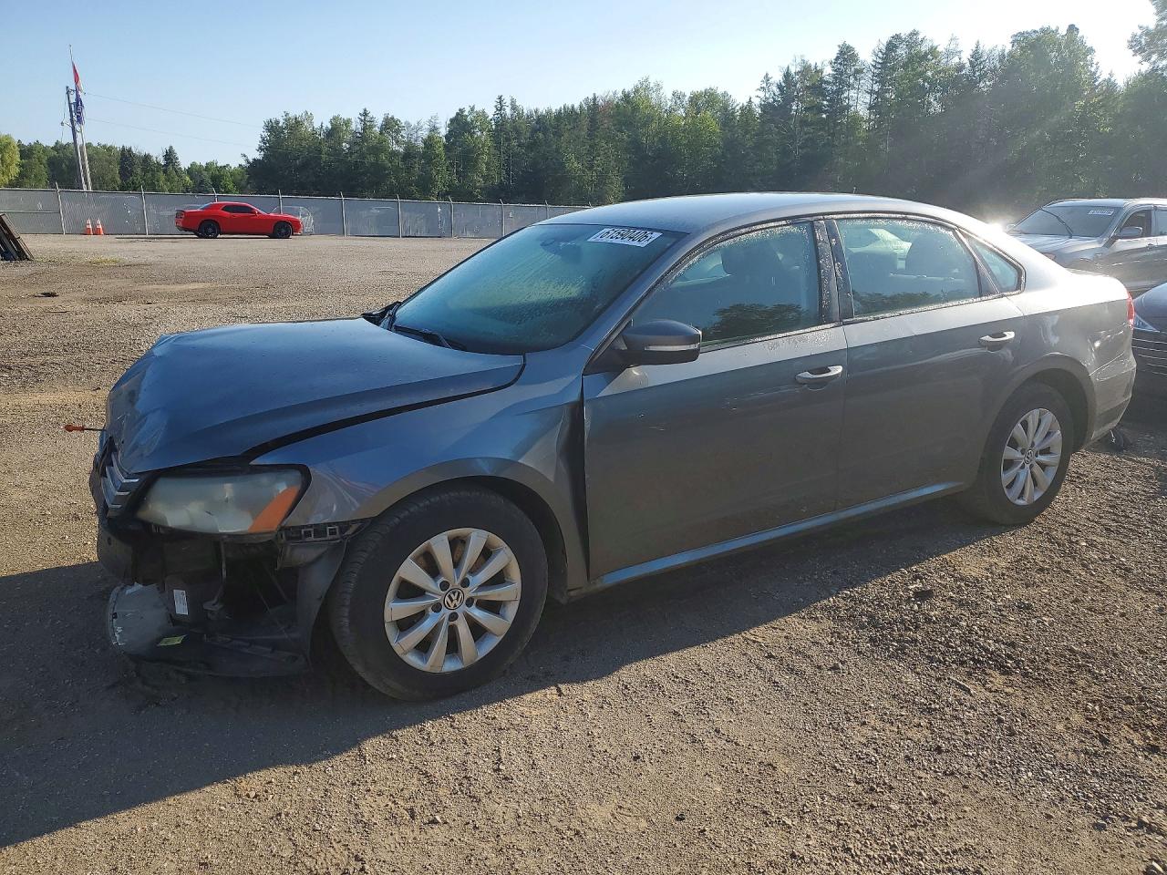 2013 Volkswagen Passat S Gray vin: 1VWAH7A39DC091706