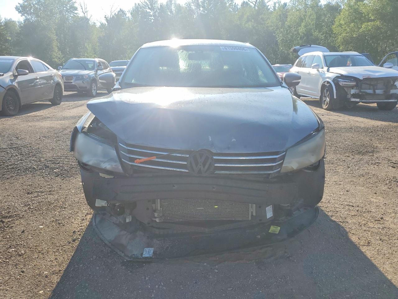 2013 Volkswagen Passat S Gray vin: 1VWAH7A39DC091706