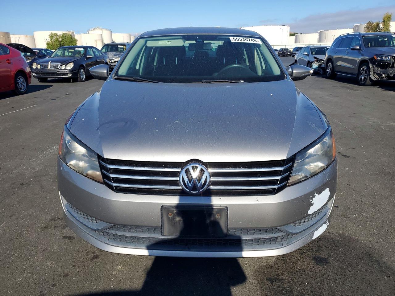 2012 Volkswagen Passat S Silver vin: 1VWAP7A30CC014837