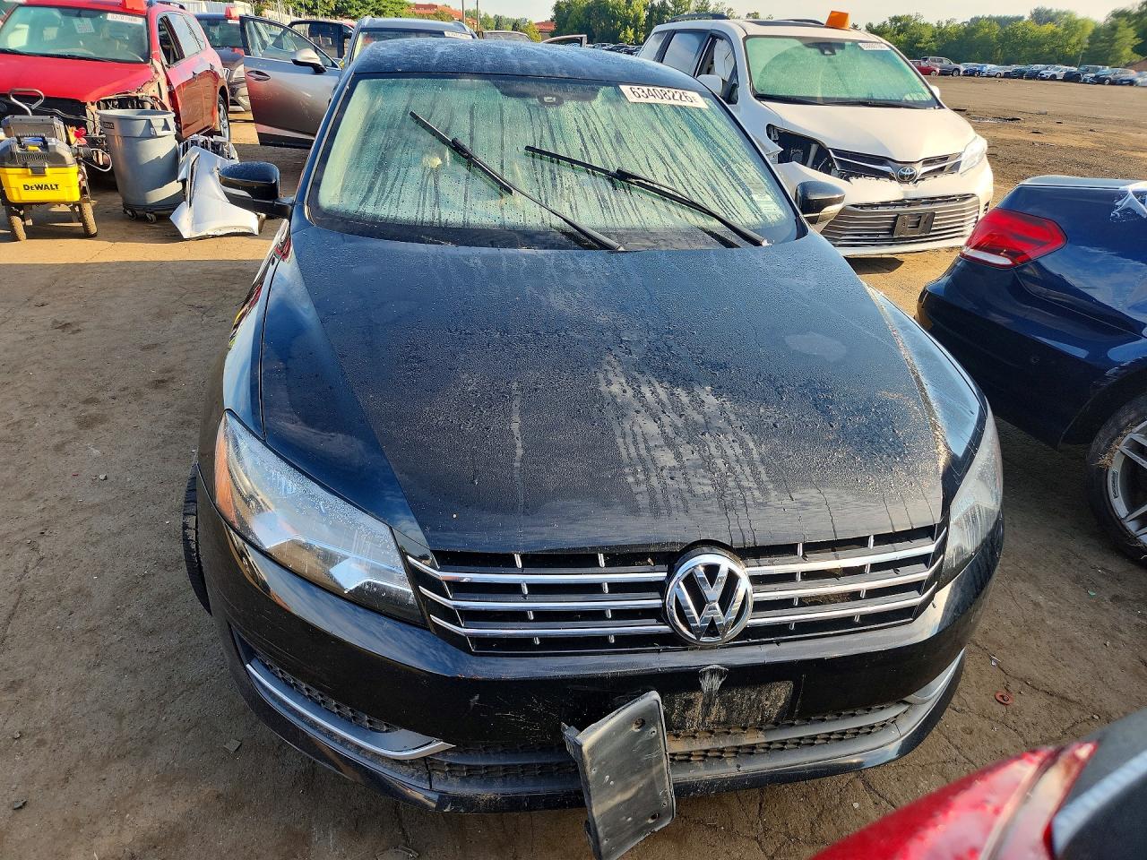 2013 Volkswagen Passat S Black vin: 1VWAP7A30DC032255