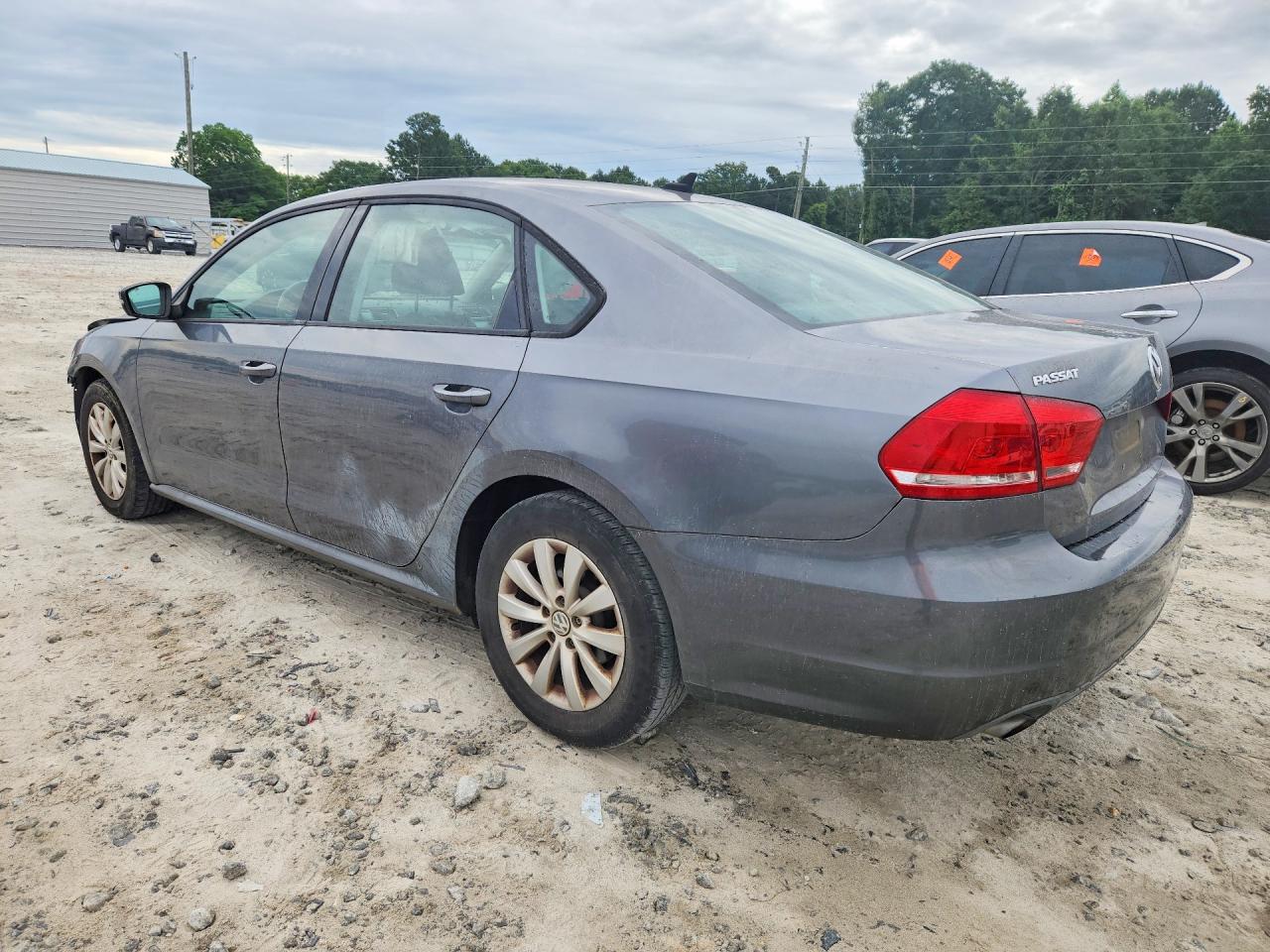 2014 Volkswagen Passat S Gray vin: 1VWAP7A30EC003565