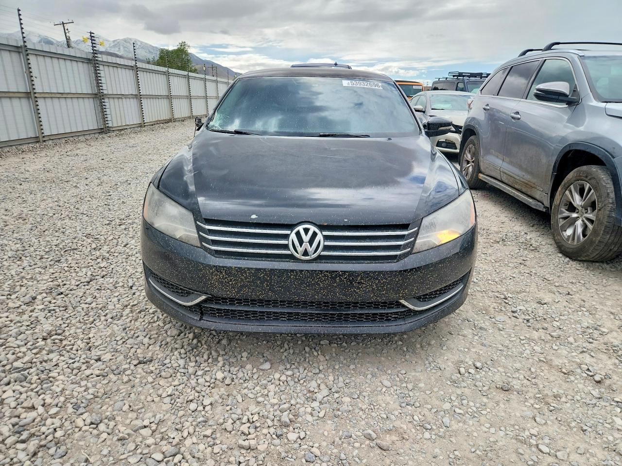 2014 Volkswagen Passat S Черный vin: 1VWAP7A30EC012668
