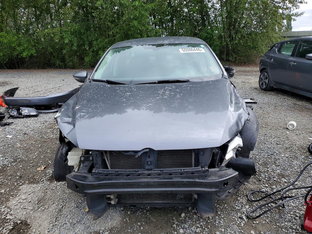2012 Volkswagen Passat S Серый vin: 1VWAP7A31CC019982
