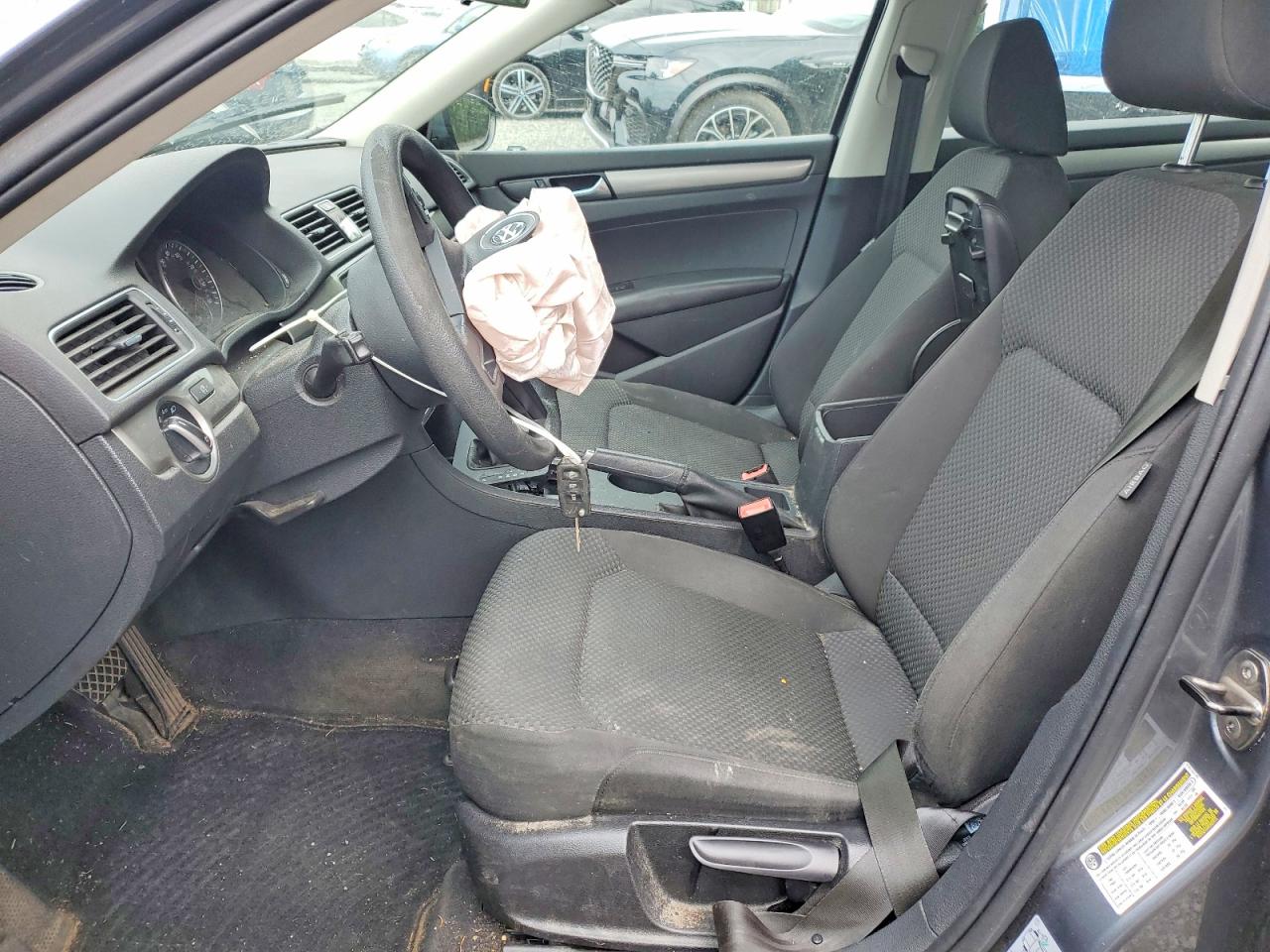 2012 Volkswagen Passat S Серый vin: 1VWAP7A31CC019982