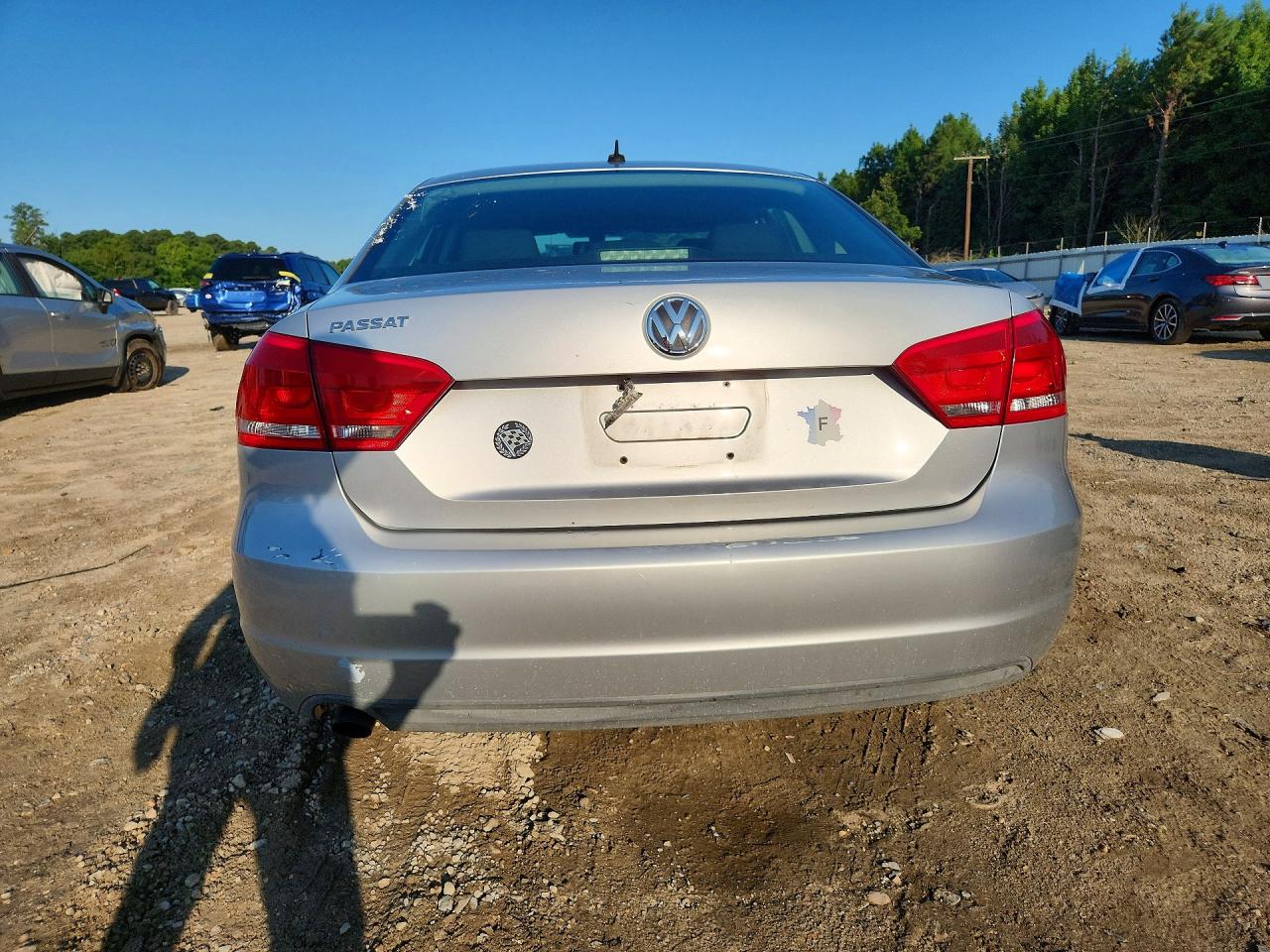 2013 Volkswagen Passat S Серебряный vin: 1VWAP7A31DC030840