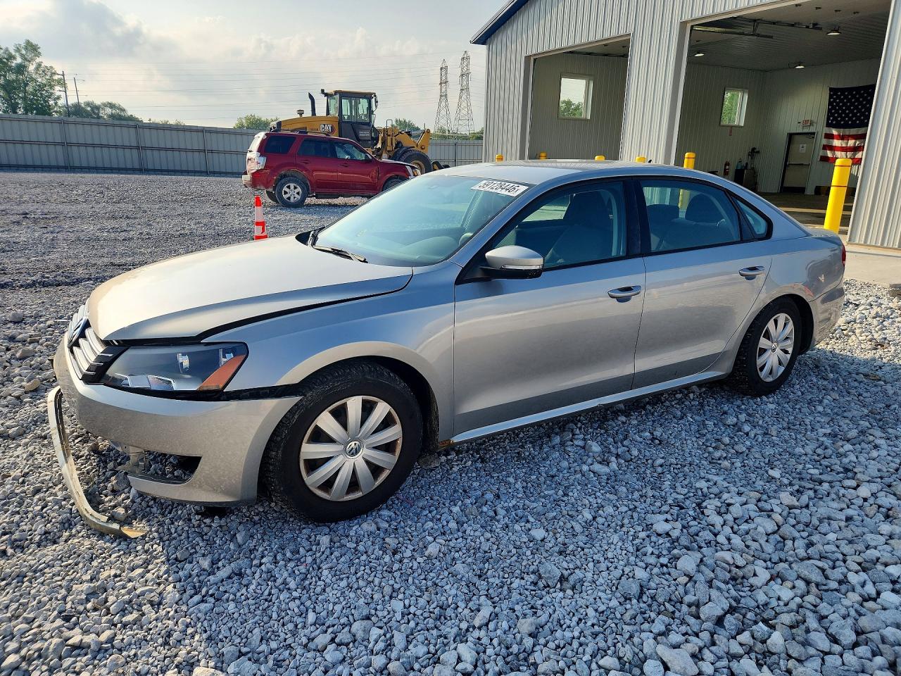 2013 Volkswagen Passat S Silver vin: 1VWAP7A31DC120179