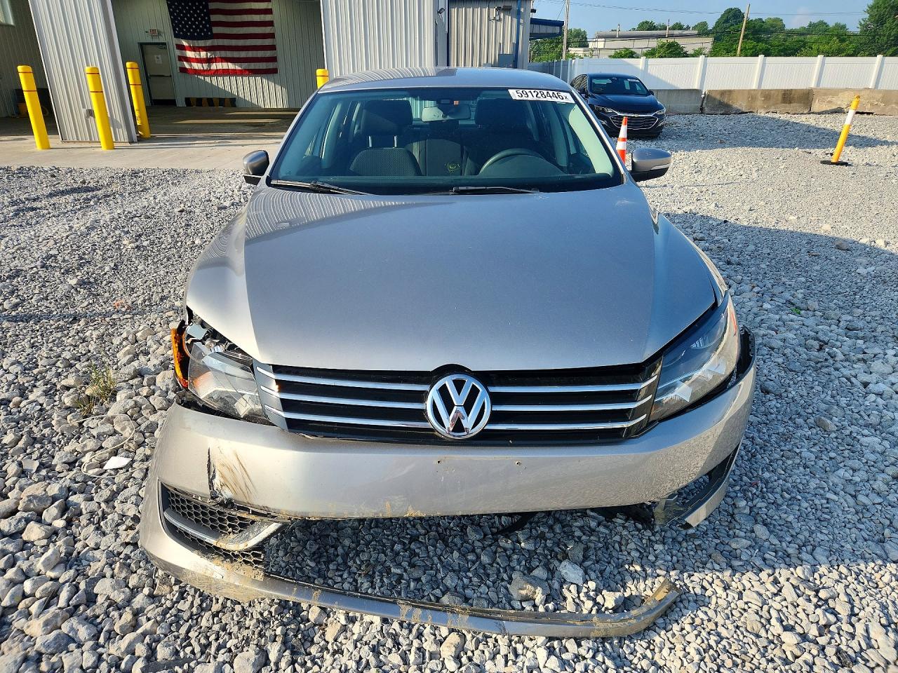 2013 Volkswagen Passat S Silver vin: 1VWAP7A31DC120179