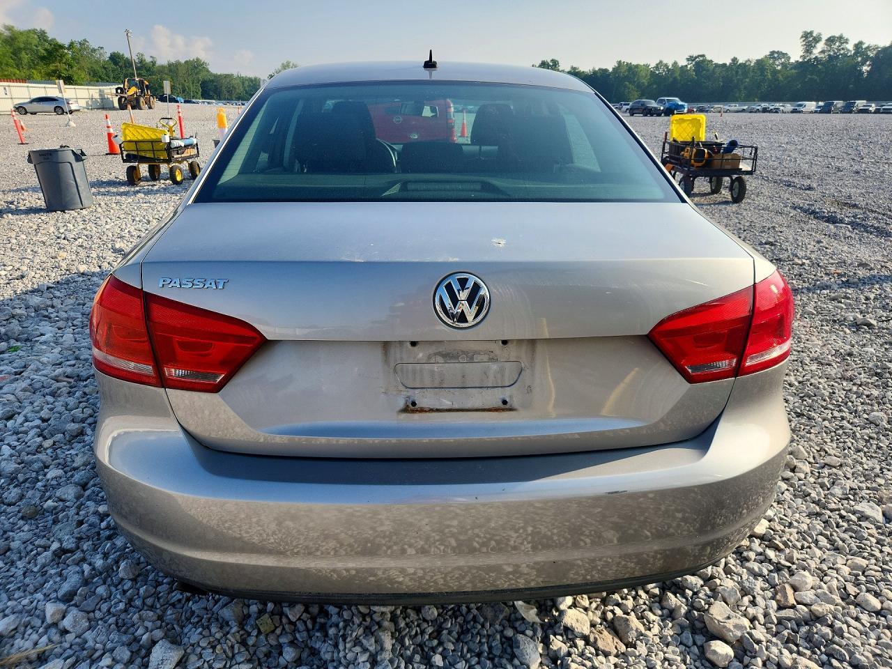 2013 Volkswagen Passat S Silver vin: 1VWAP7A31DC120179