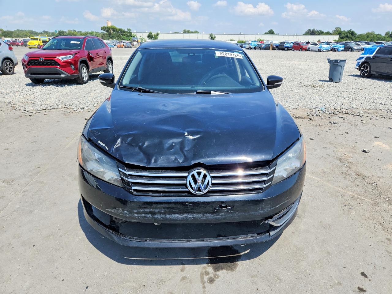 2013 Volkswagen Passat S Black vin: 1VWAP7A31DC138519