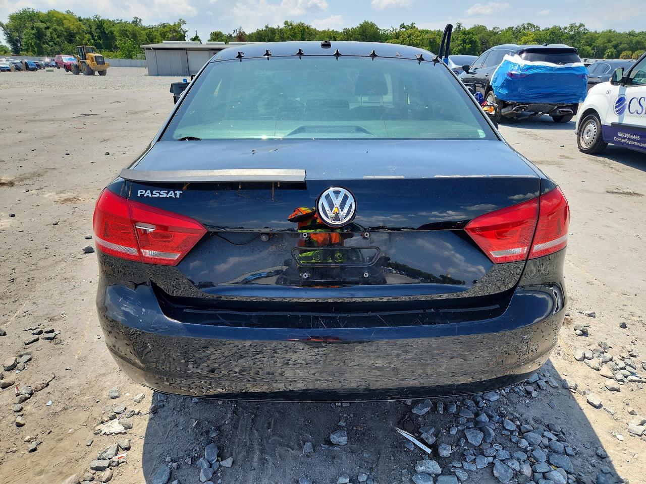 2013 Volkswagen Passat S Black vin: 1VWAP7A31DC138519
