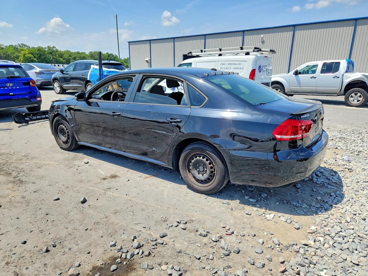 2013 Volkswagen Passat S Black vin: 1VWAP7A31DC138519
