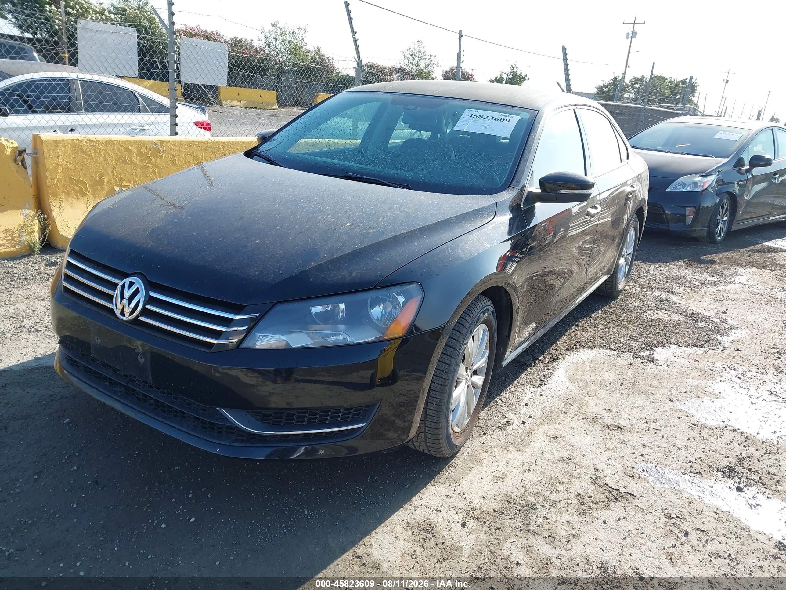 2014 Volkswagen Passat 2.5l Wolfsburg Edition Black vin: 1VWAP7A31EC007284