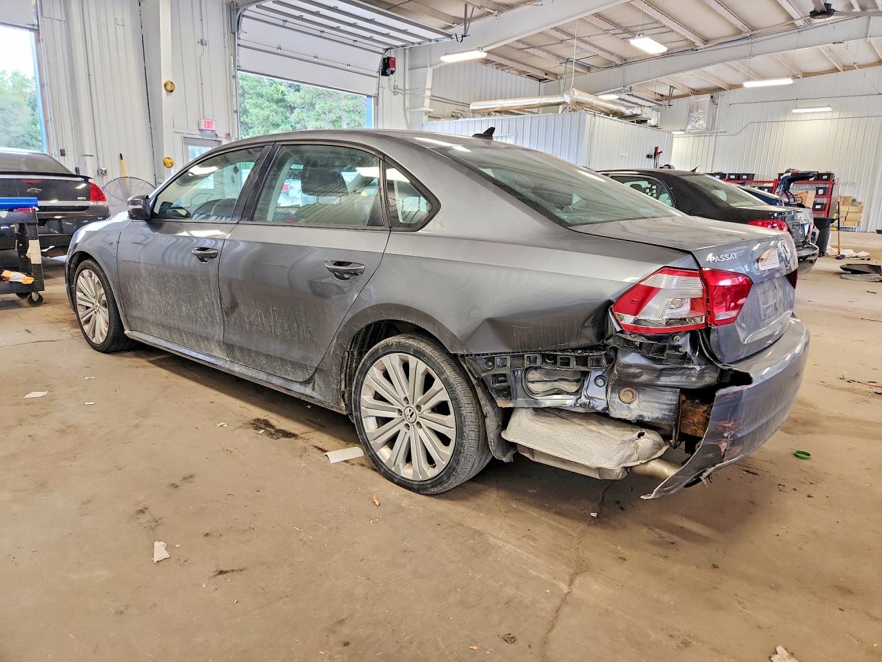 2014 Volkswagen Passat S Gray vin: 1VWAP7A31EC025543