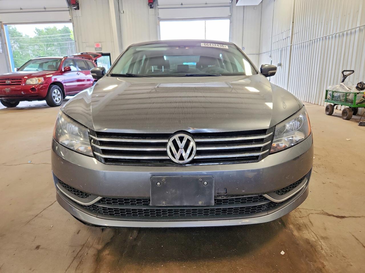 2014 Volkswagen Passat S Gray vin: 1VWAP7A31EC025543