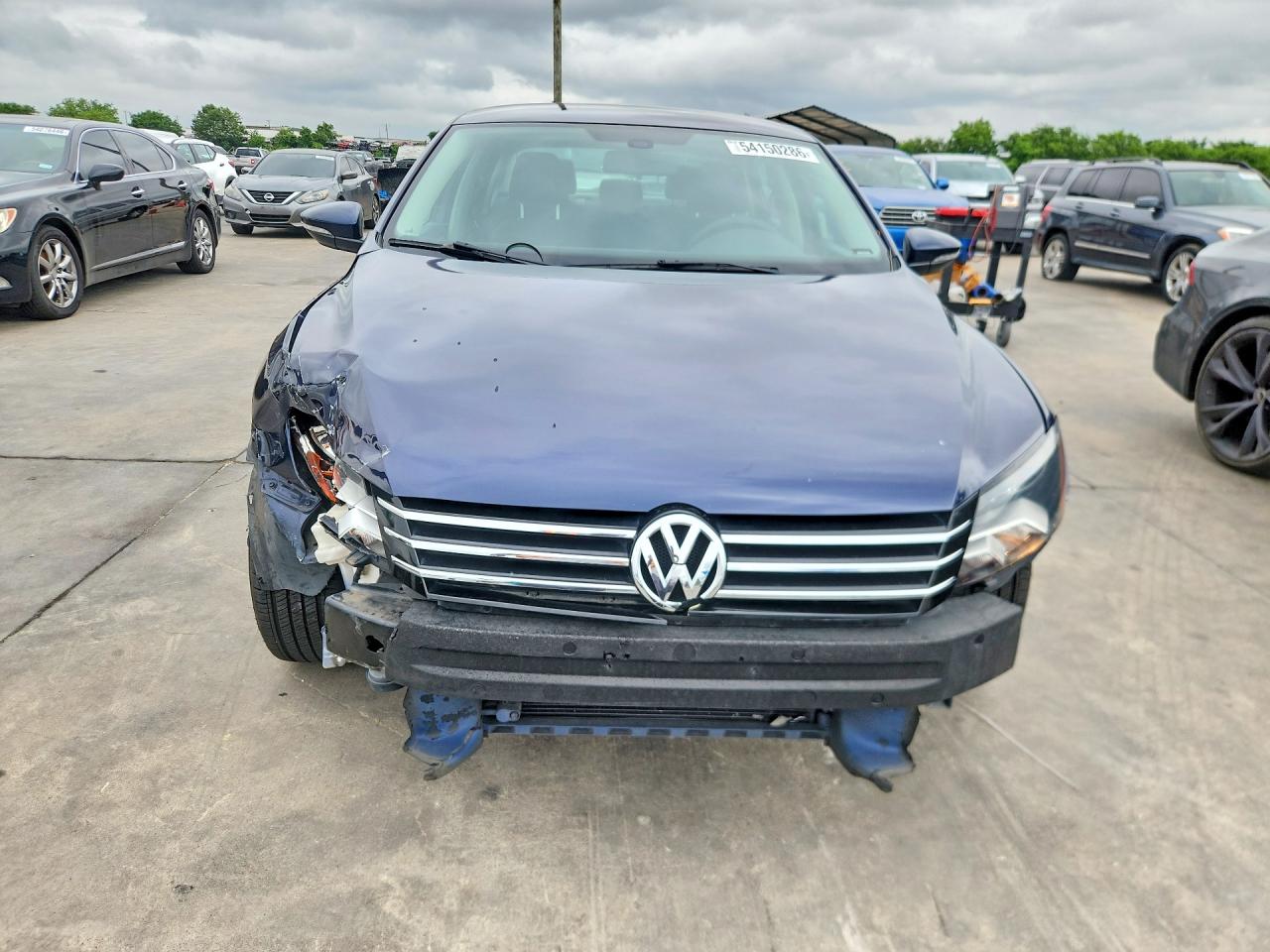 2012 Volkswagen Passat S Blue vin: 1VWAP7A32CC016511