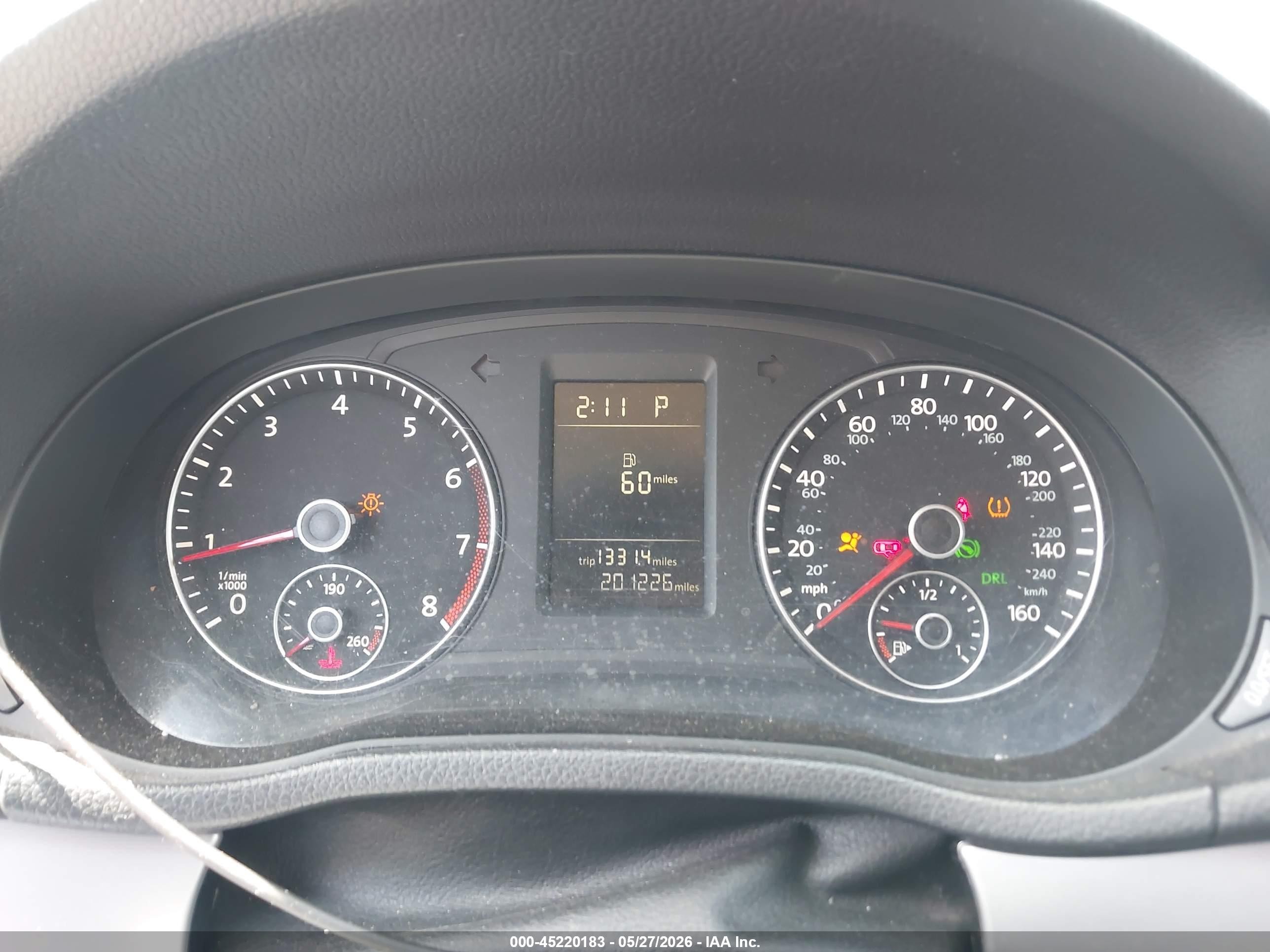 2012 Volkswagen Passat 2.5l S Black vin: 1VWAP7A32CC087322