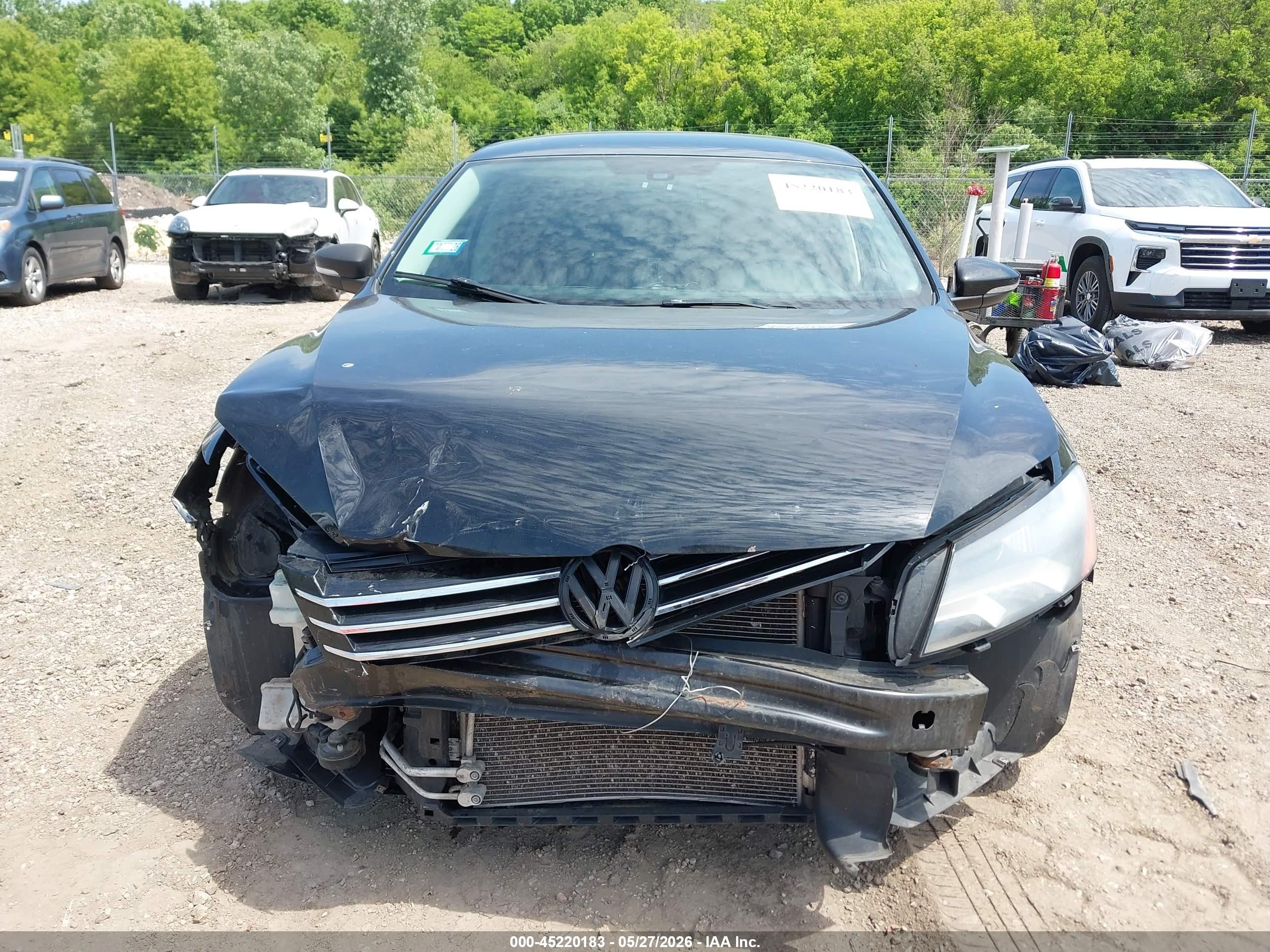 2012 Volkswagen Passat 2.5l S Black vin: 1VWAP7A32CC087322