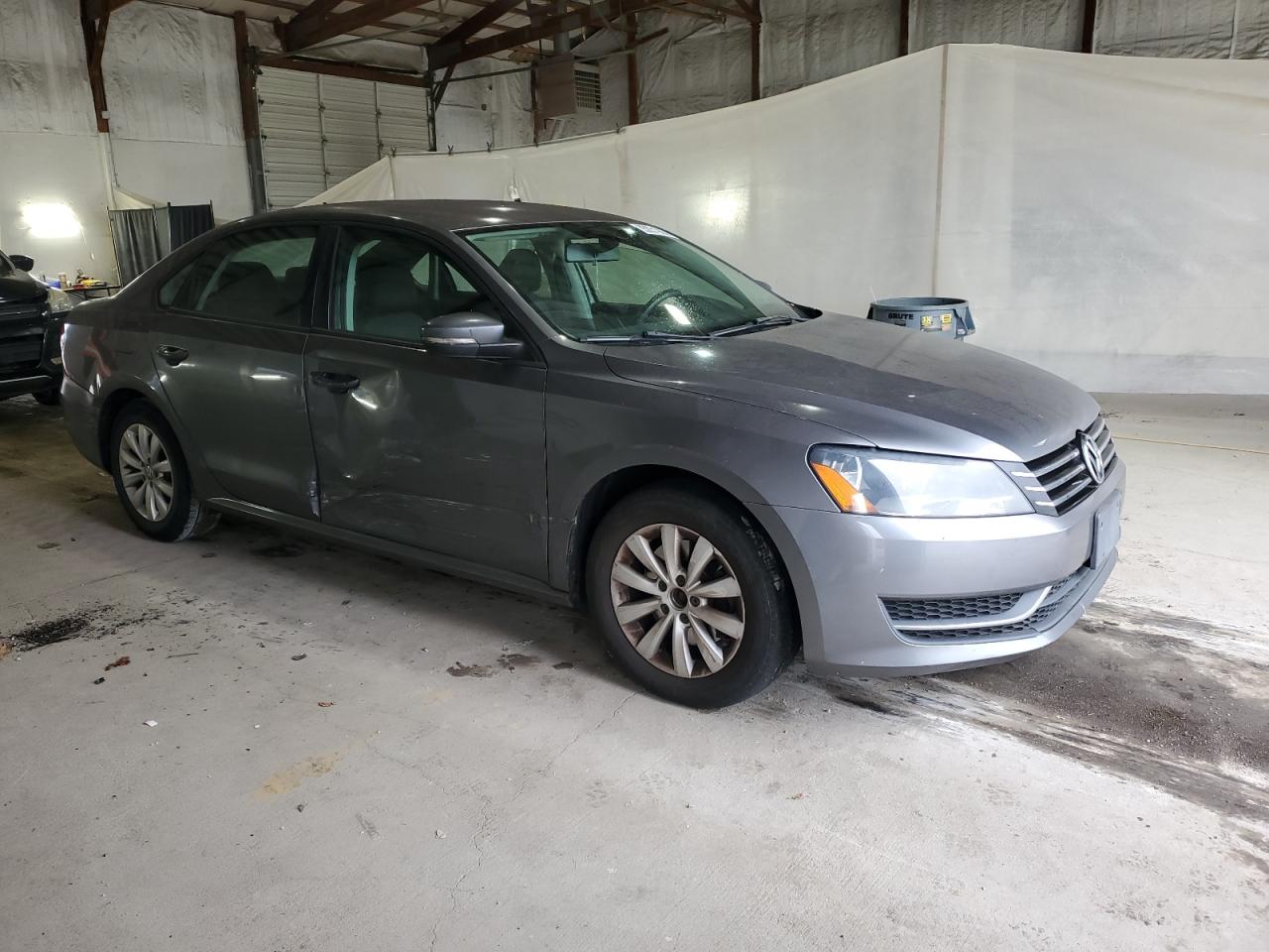 2013 Volkswagen Passat S Gray vin: 1VWAP7A32DC029051