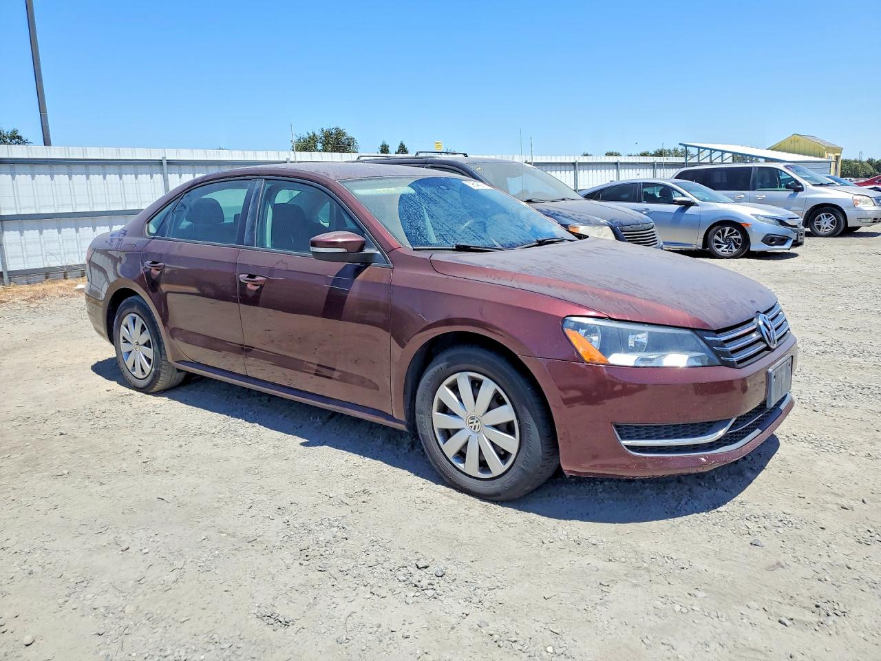 2013 Volkswagen Passat S Burgundy vin: 1VWAP7A32DC132762