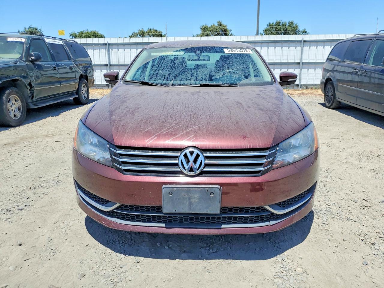 2013 Volkswagen Passat S Burgundy vin: 1VWAP7A32DC132762