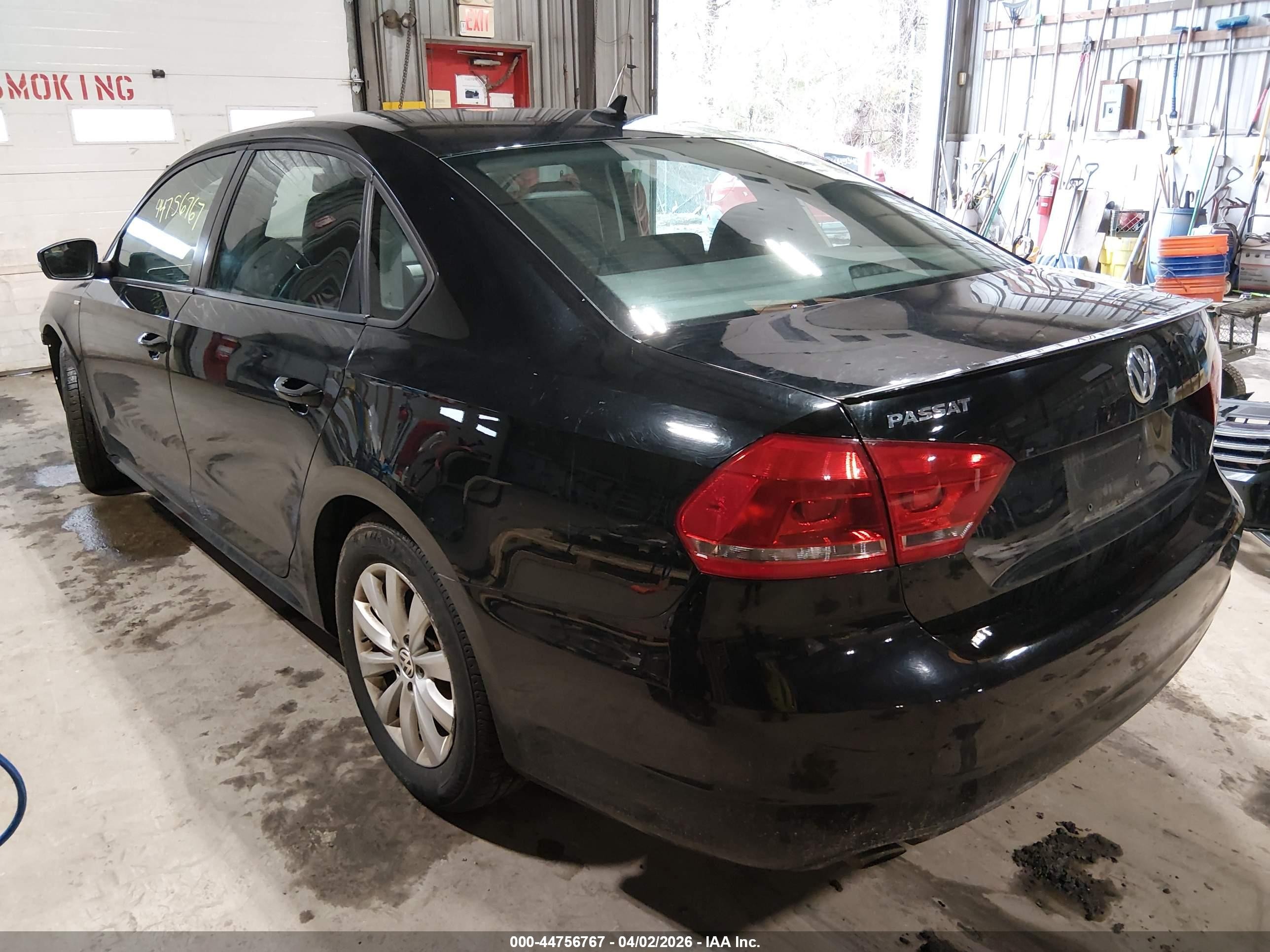 2013 Volkswagen Passat 2.5l Wolfsburg Edition Black vin: 1VWAP7A32DC134589