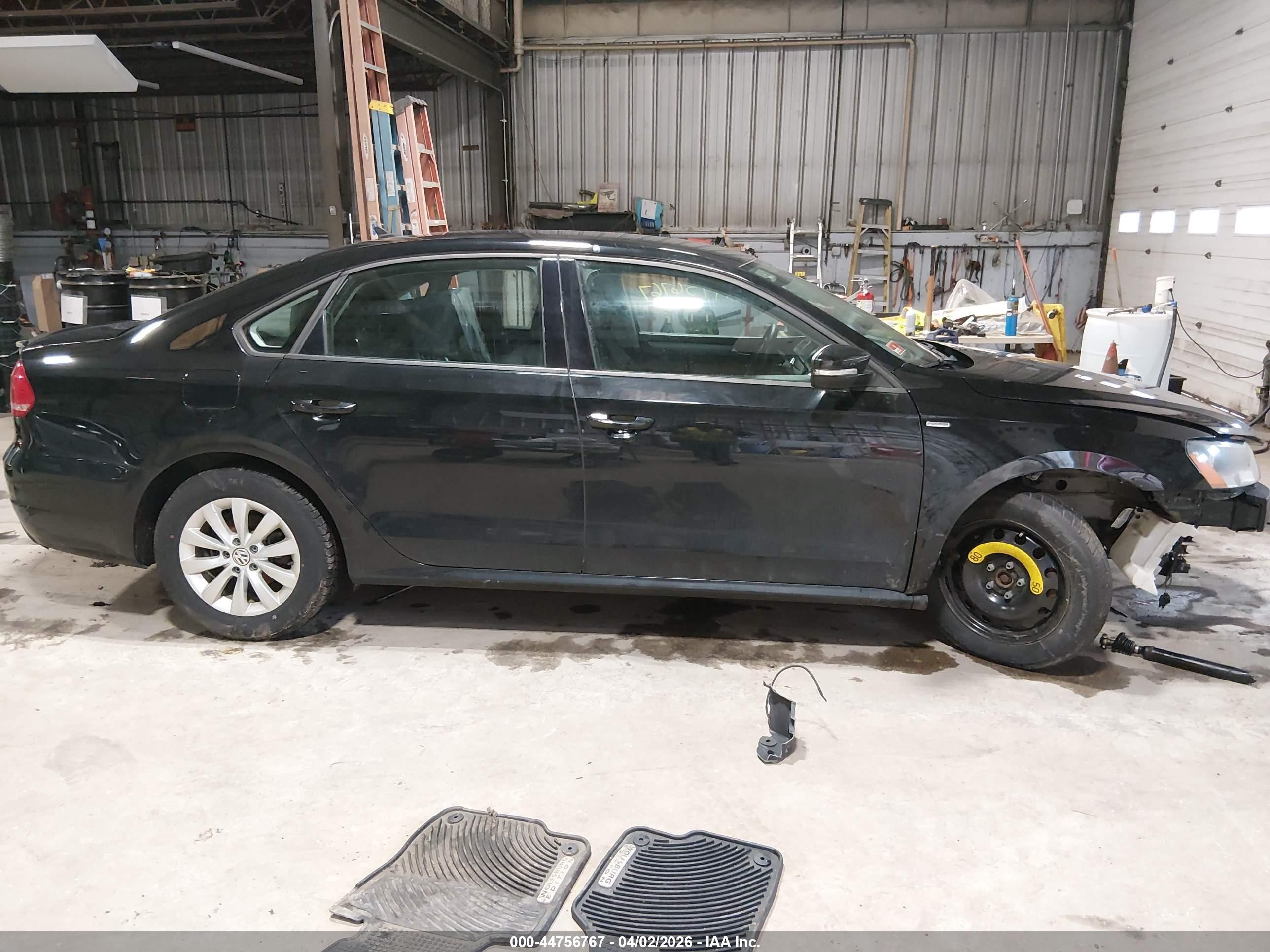 2013 Volkswagen Passat 2.5l Wolfsburg Edition Black vin: 1VWAP7A32DC134589