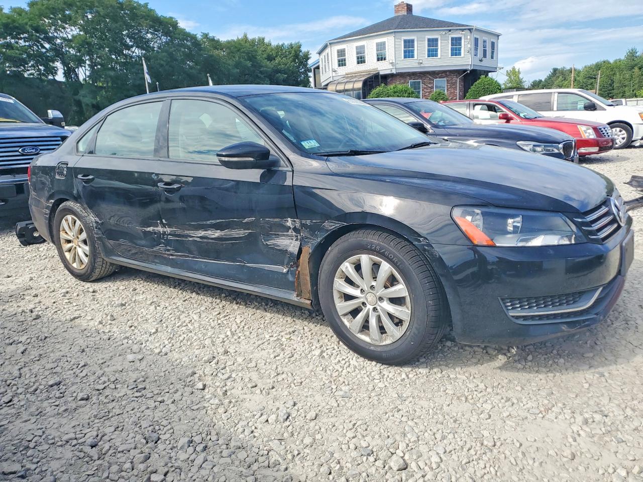 2012 Volkswagen Passat S Black vin: 1VWAP7A33CC025864